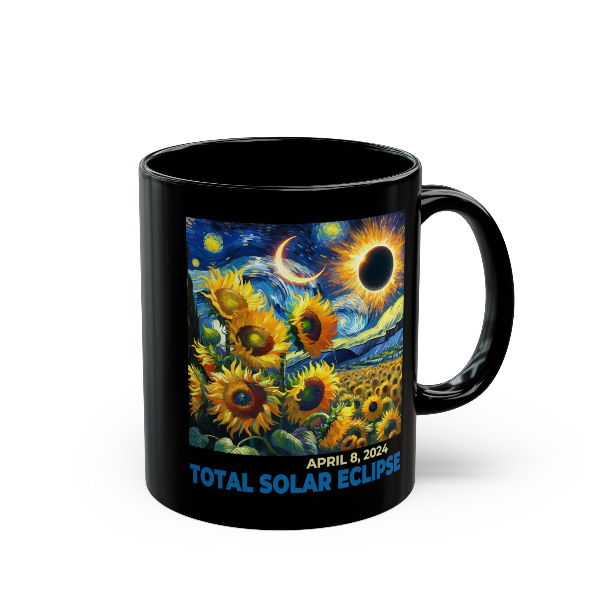 Total Eclipse Black Mug (11oz, 15oz)-Phoenix Styles