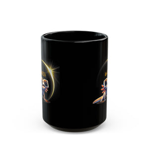 Solar Eclipse Lizard Black Mug (11oz, 15oz)-Phoenix Styles