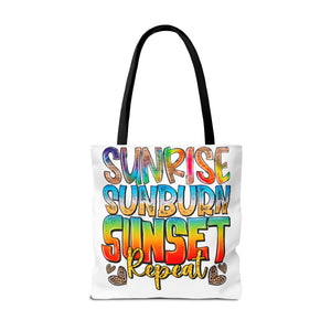 Sunrise Sunburn Sunset Repeat Tote Bag-Phoenix Styles