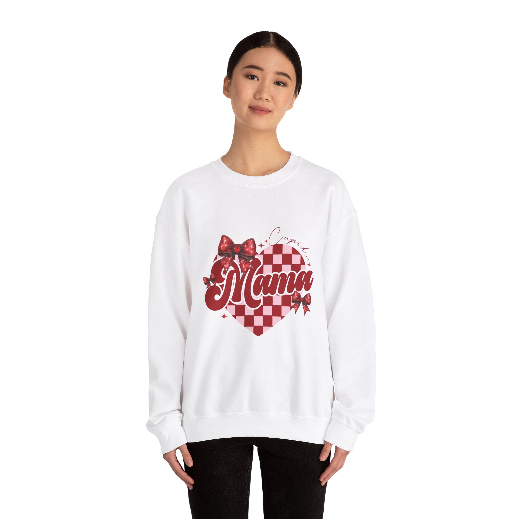 Mama Valentine's Day Crewneck Sweatshirt-Phoenix Styles