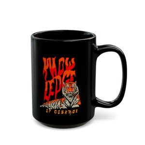 Courages Tiger Black Mug (11oz, 15oz)-Phoenix Styles