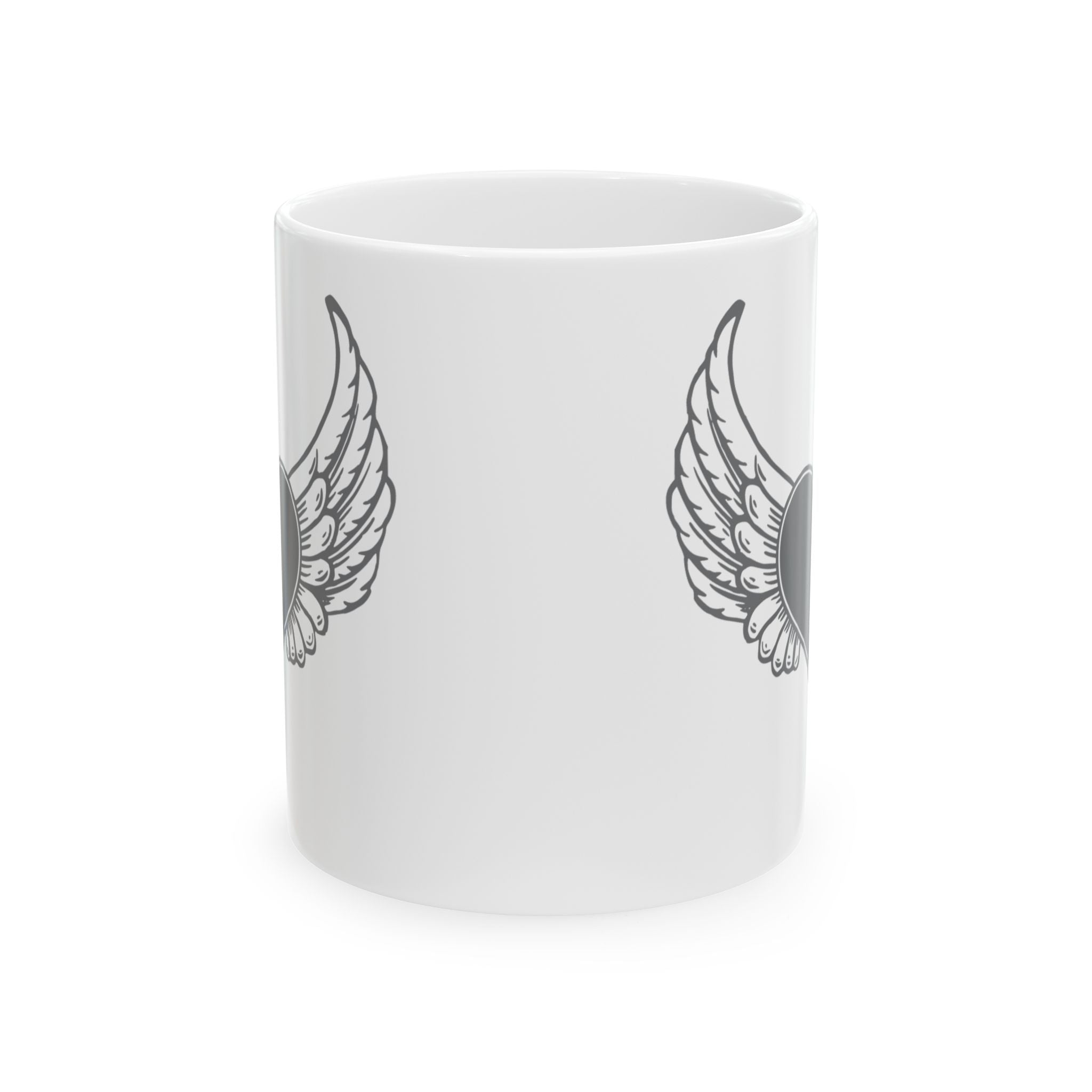 Heart Wings Ceramic Mug-Phoenix Styles