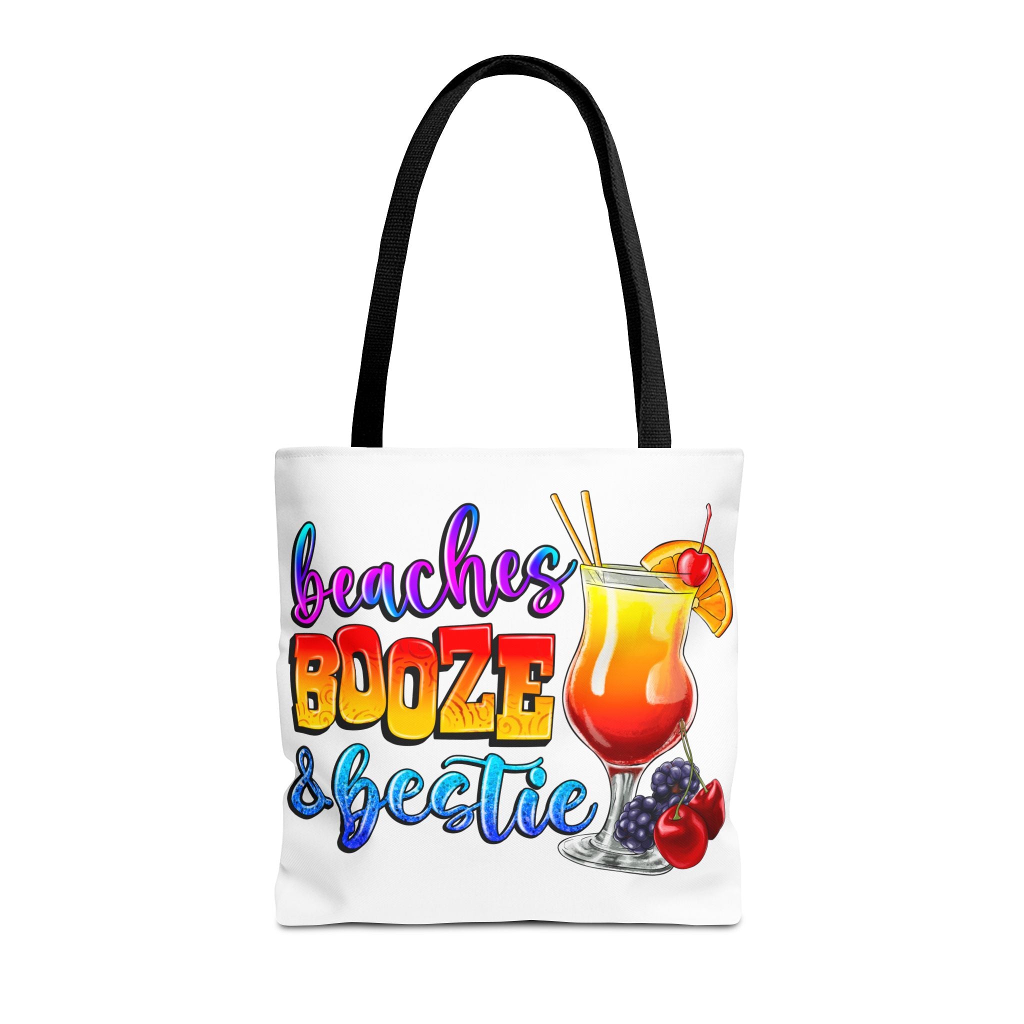 Beaches Booze and Bestie Tote Bag-Phoenix Styles