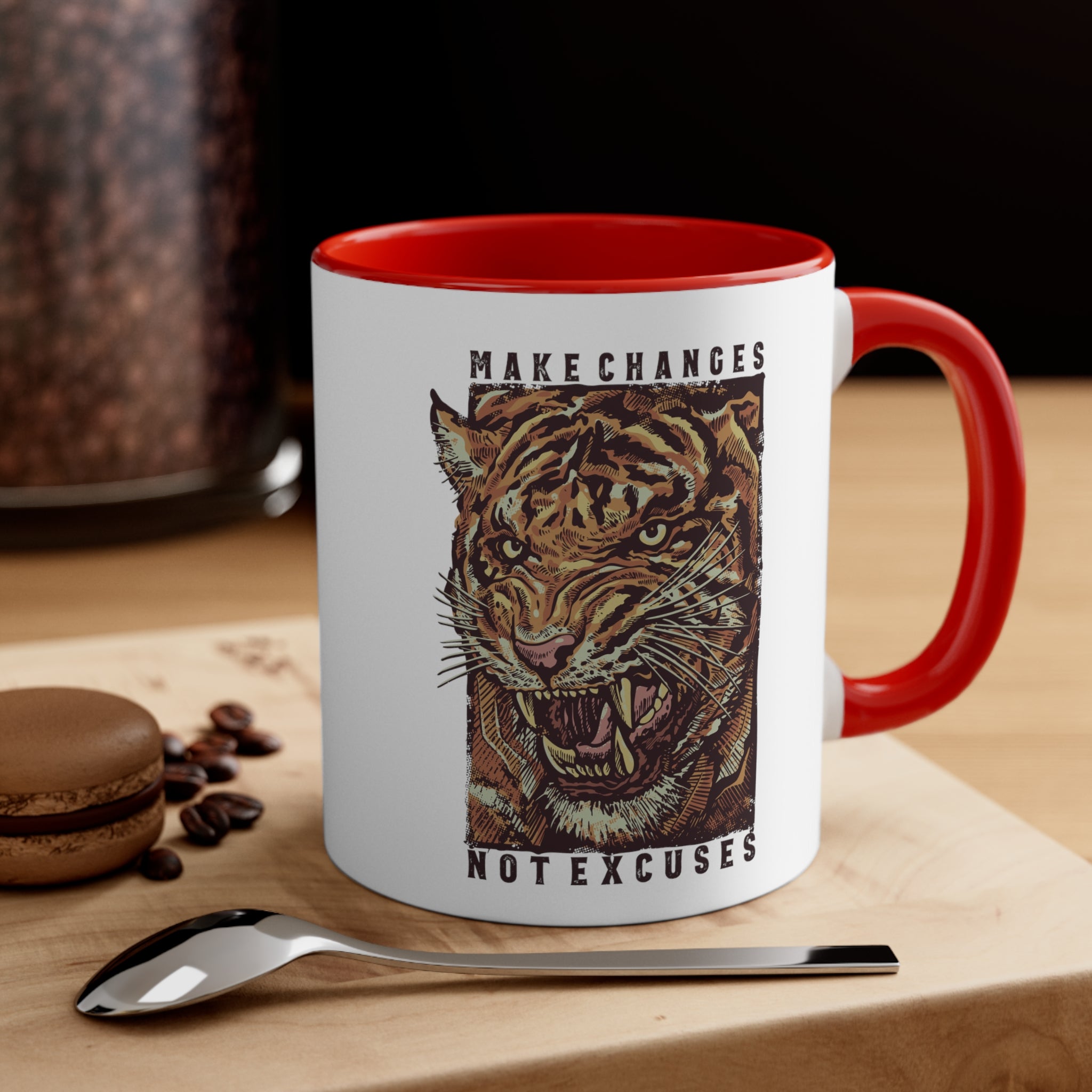 Make Changes Accent Coffee Mug, 11oz-Phoenix Styles