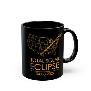 Total Solar Eclipse Black Mug (11oz, 15oz)-Phoenix Styles