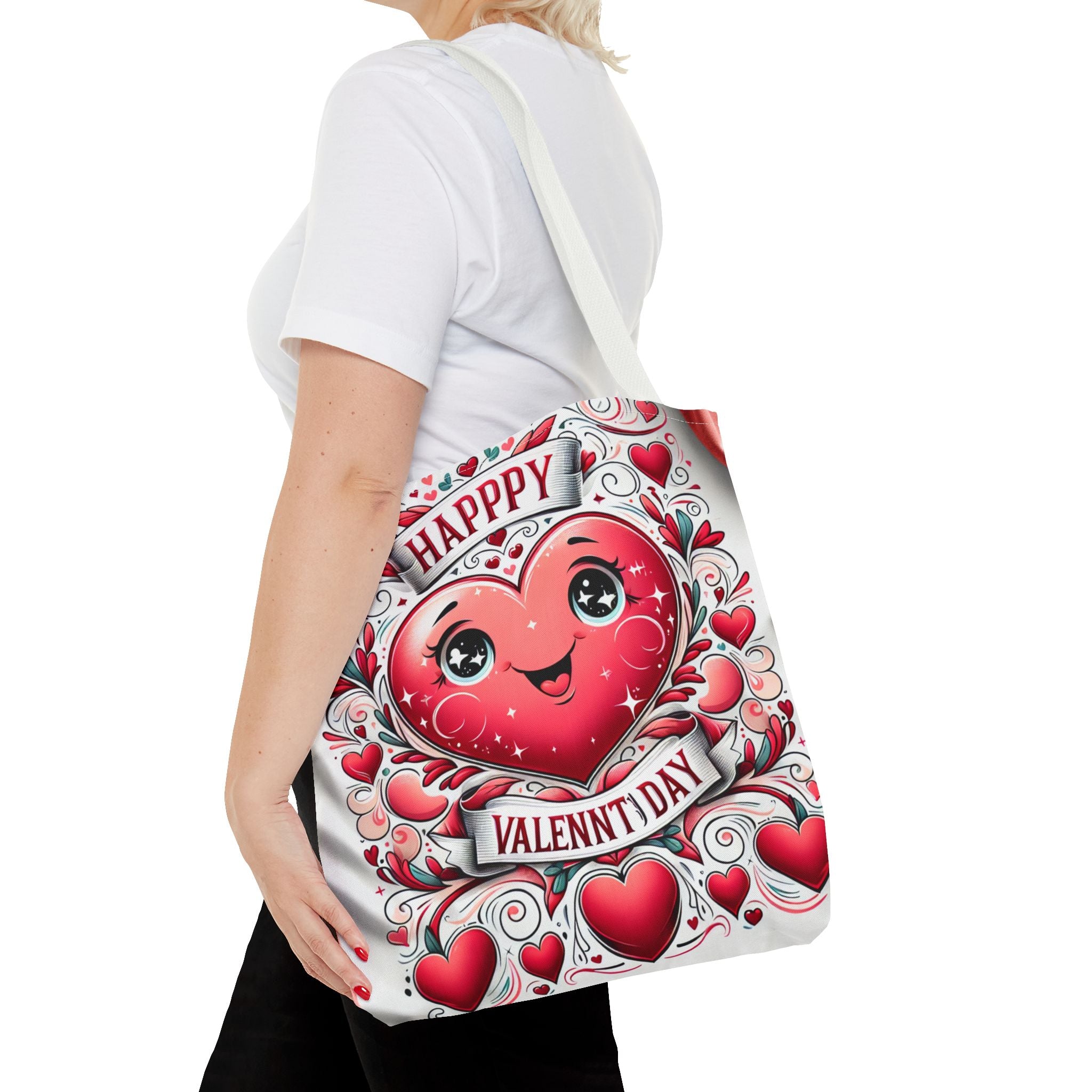 Happy Valentines Day Tote Bag-Phoenix Styles