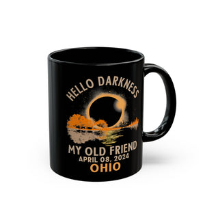 Hello Friend Ohio- Solar Eclipse Black Mug (11oz, 15oz)-Phoenix Styles