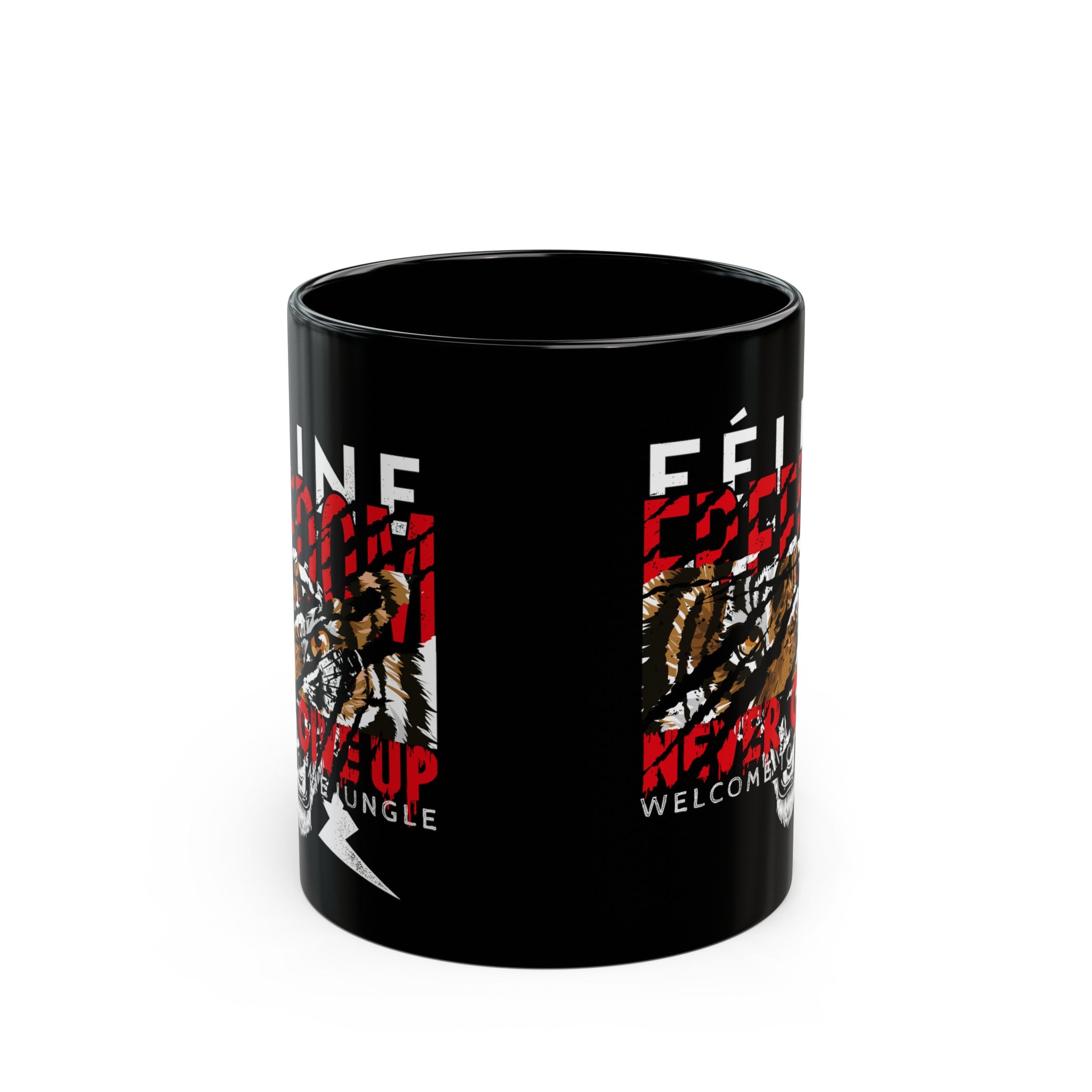 Feline Freedom Black Mug (11oz, 15oz)-Phoenix Styles