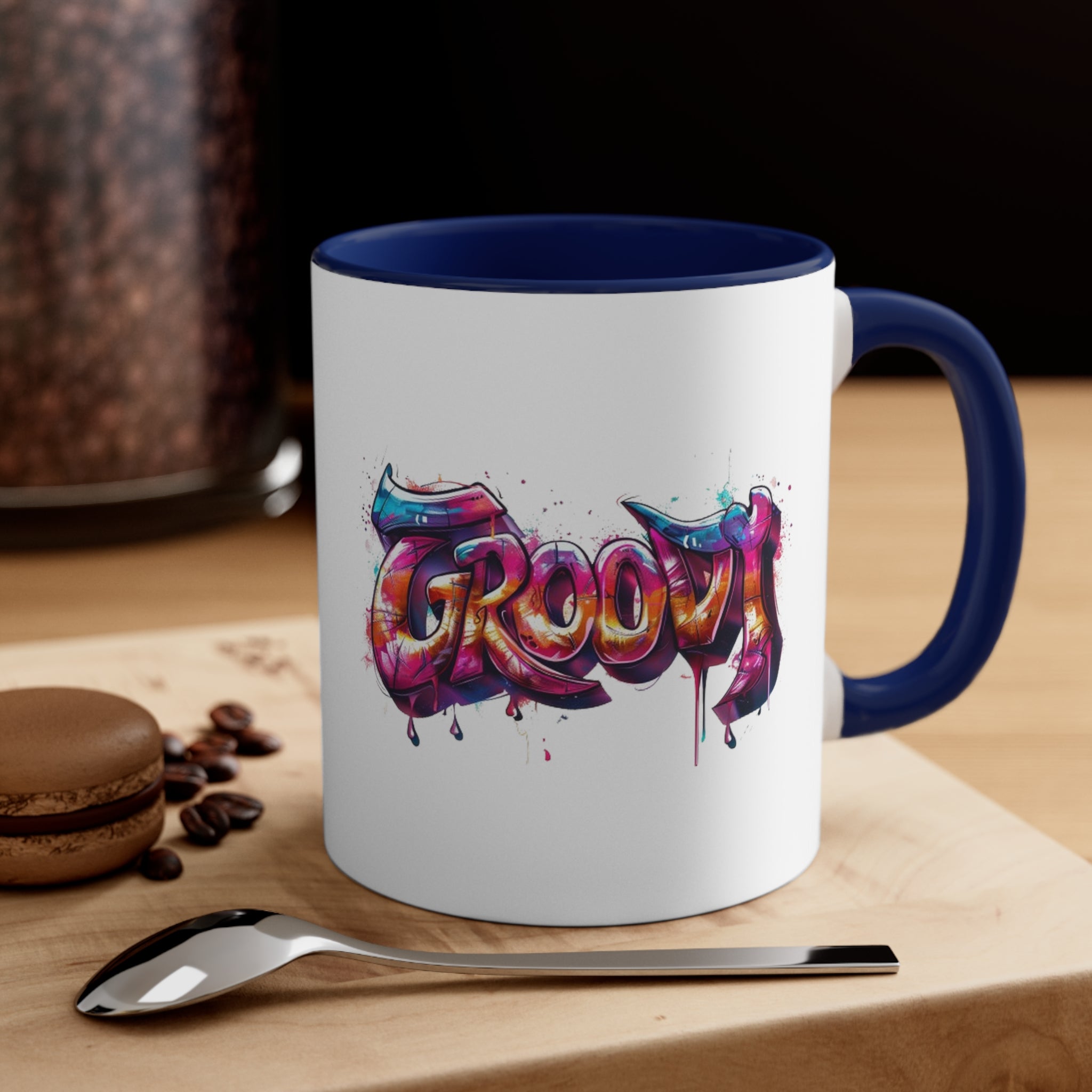 Groovy Accent Coffee Mug, 11oz-Phoenix Styles