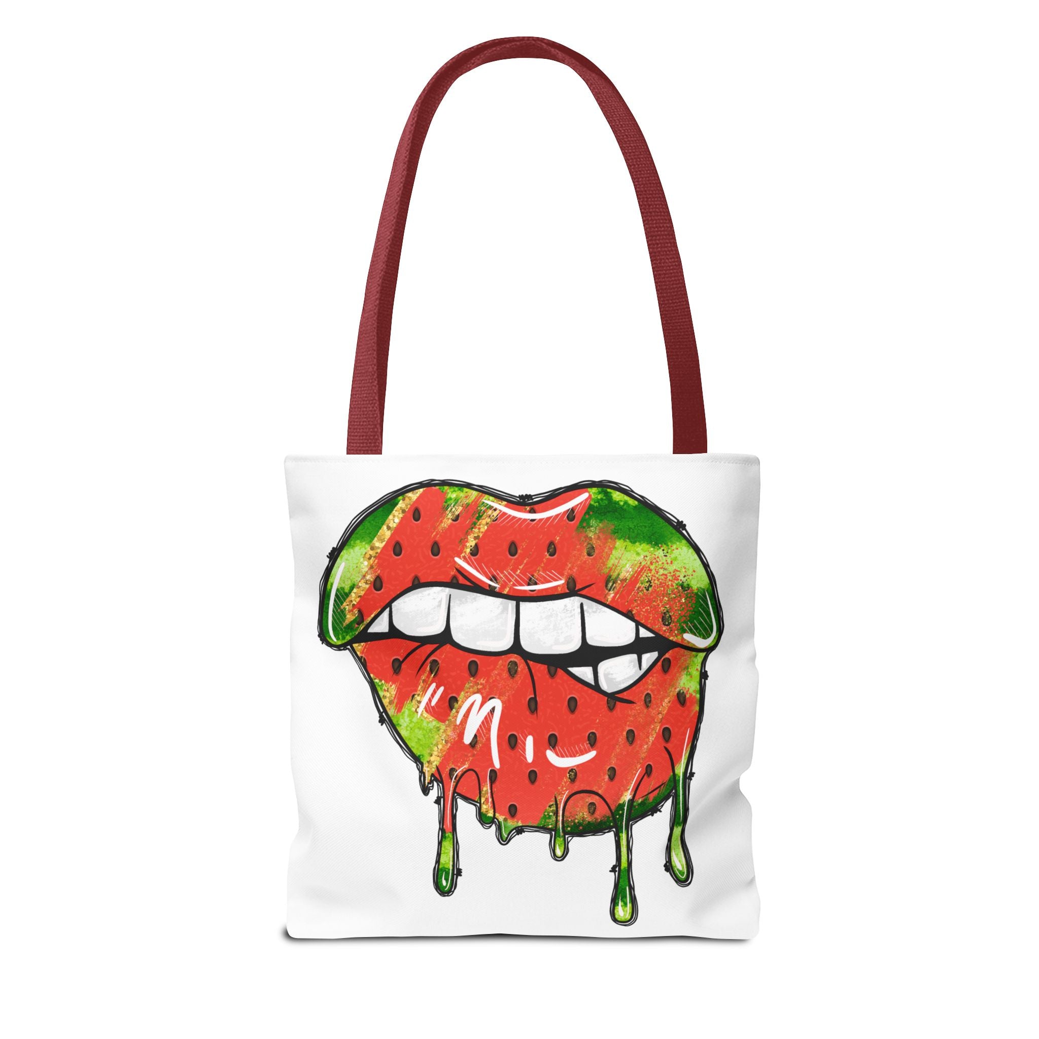 Watermelon Lips Tote Bag (AOP)-Phoenix Styles