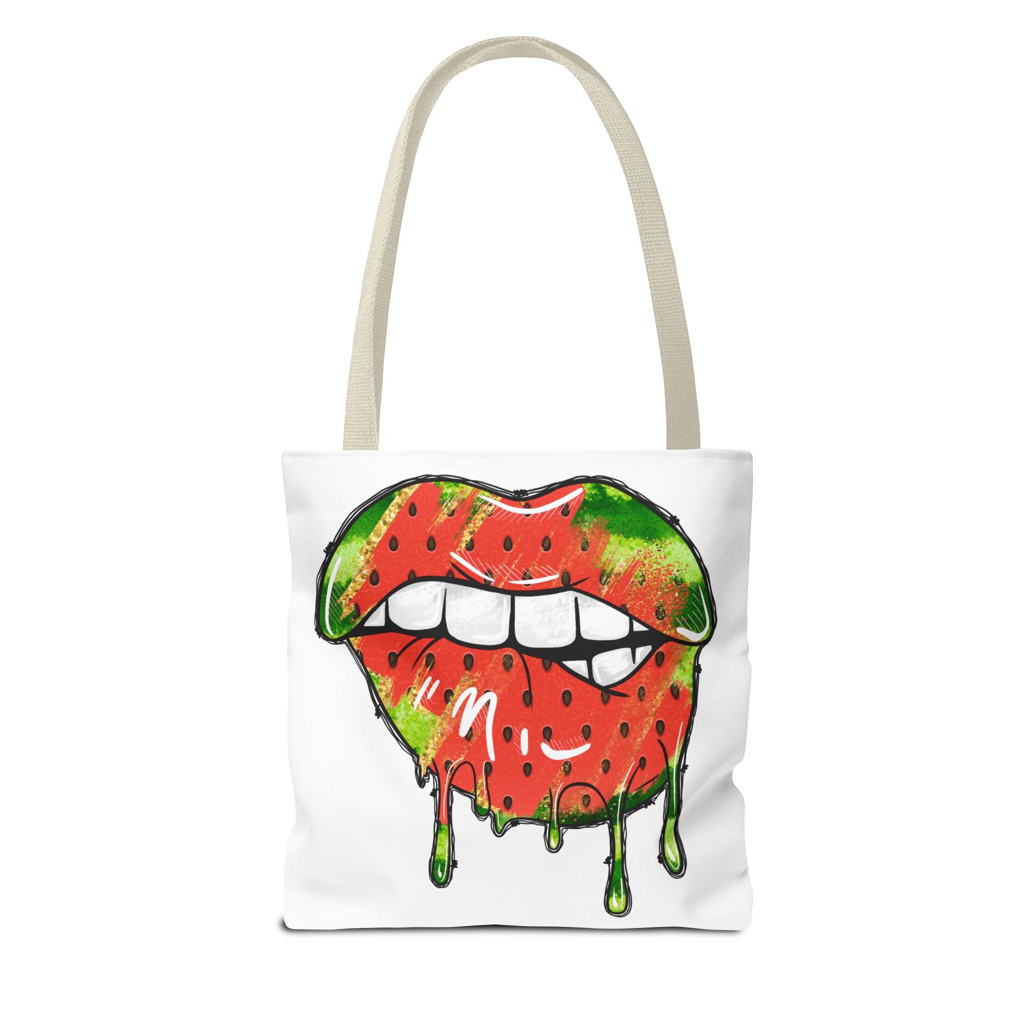 Watermelon Lips Tote Bag (AOP)-Phoenix Styles