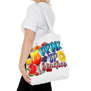 Drink up Beaches Tote Bag-Phoenix Styles