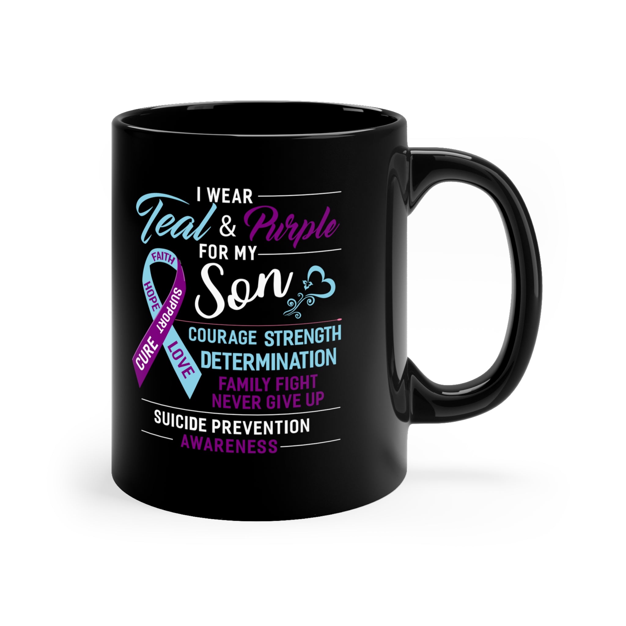 Courage, Strength, Determination-Suicide Prevention Color Changing Mug