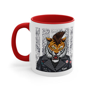 Tiger Accent Coffee Mug, 11oz-Phoenix Styles