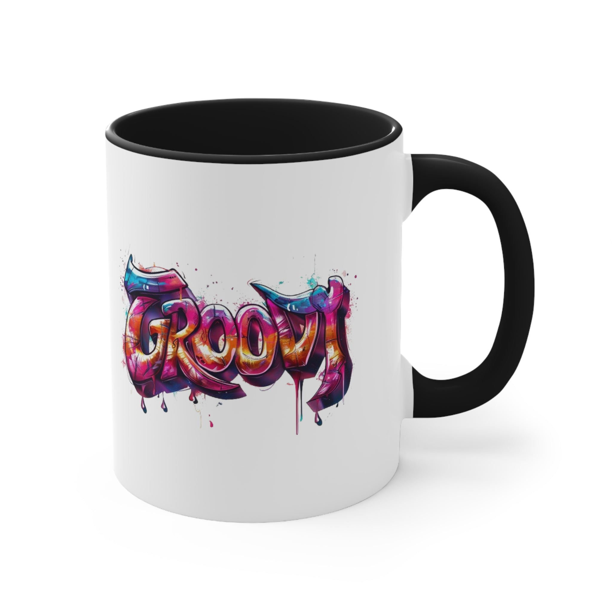 Groovy Accent Coffee Mug, 11oz-Phoenix Styles