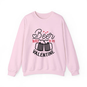 Beer Is My Valentine-Valentine's Day Crewneck Sweatshirt-Phoenix Styles