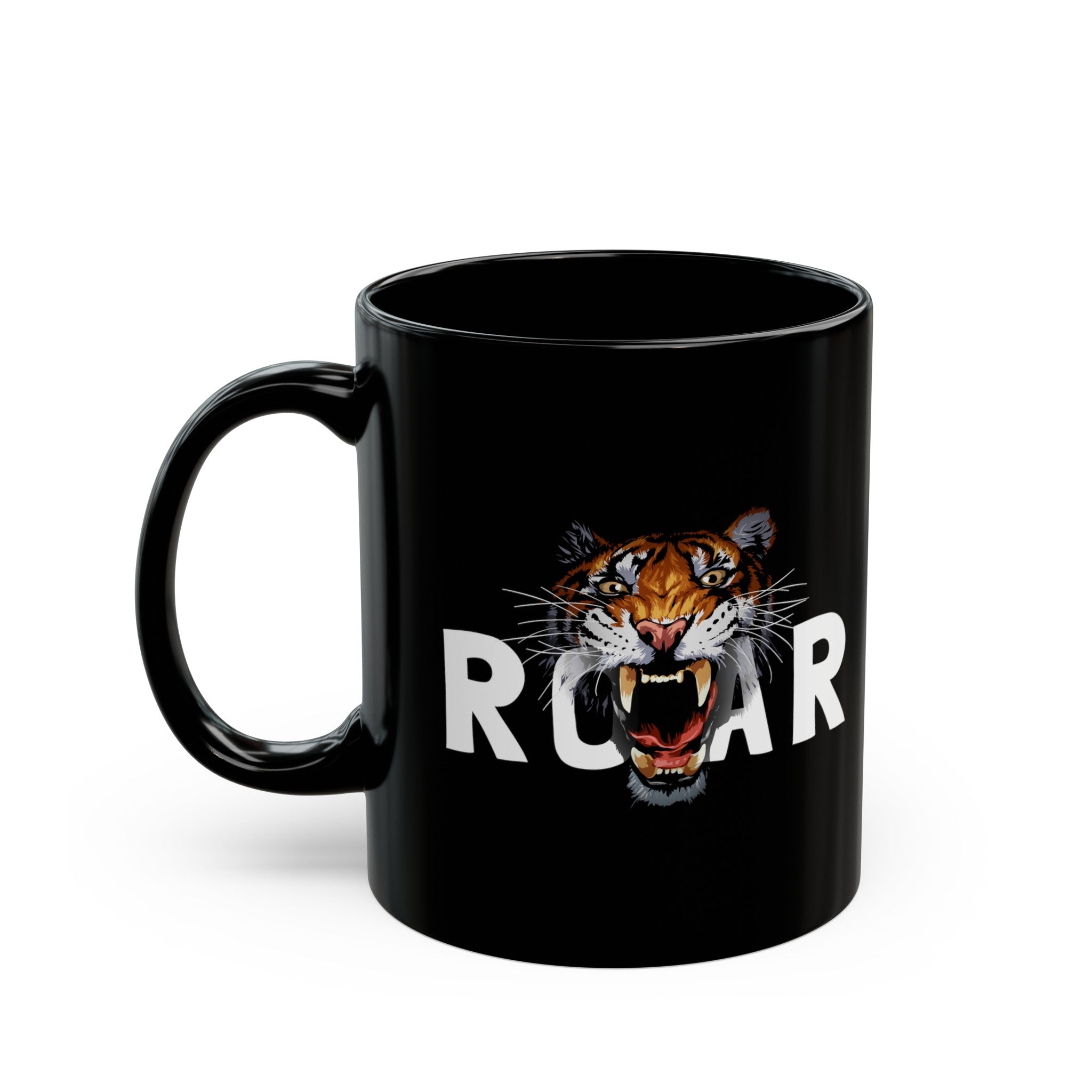 Roar Black Mug (11oz, 15oz)-Phoenix Styles