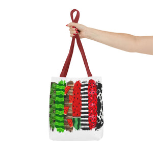 Watermelon Brush Stroke Tote Bag-Phoenix Styles