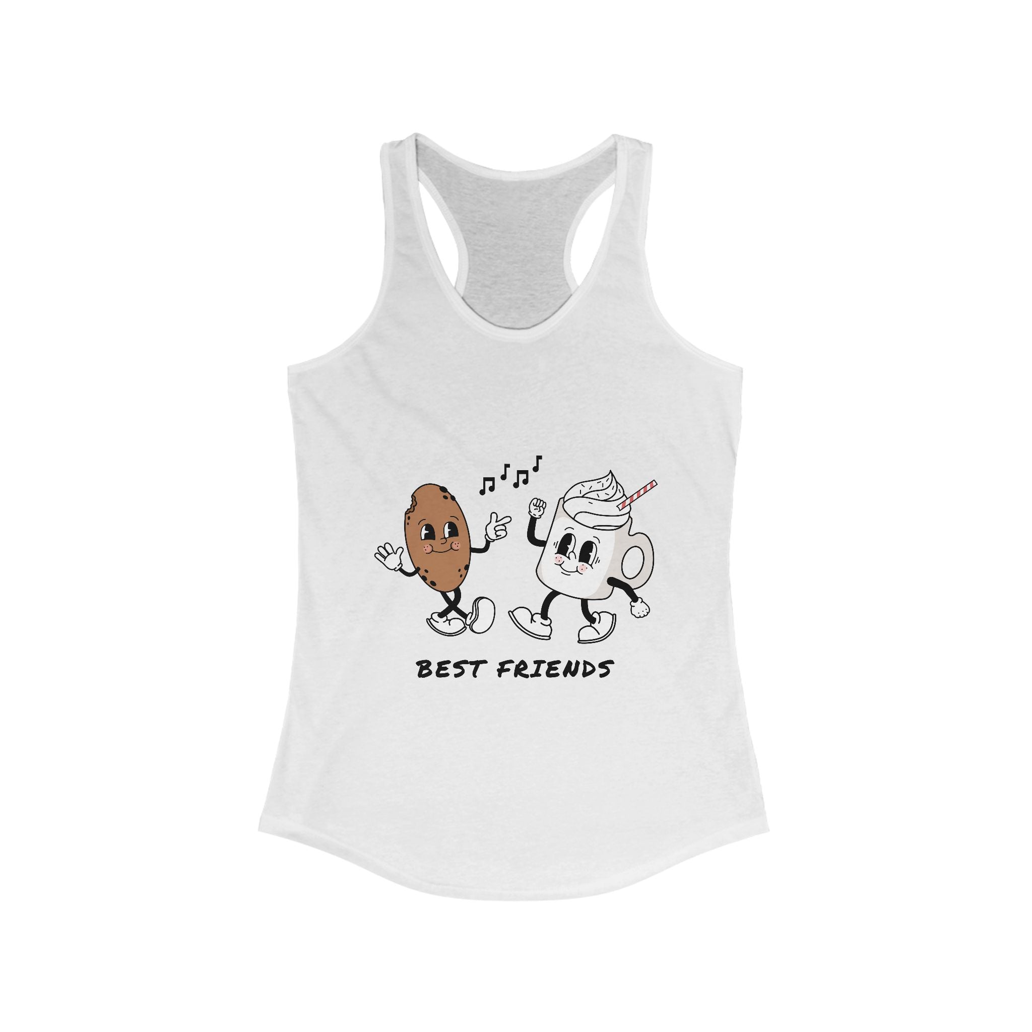 Funny Best Friends Women's Tank Top - Cute Ice Cream & Cookie Design