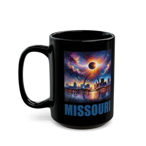 Missouri Solar Eclipse Black Mug (11oz, 15oz)-Phoenix Styles