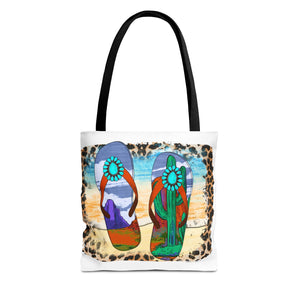 Flips Flops Summer Tote Bag-Phoenix Styles