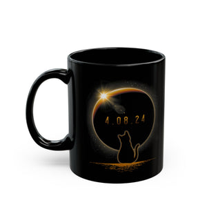 Solar Cat Black Mug (11oz, 15oz)-Phoenix Styles