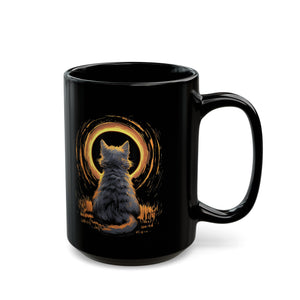 Solar Kitty Black Mug (11oz, 15oz)-Phoenix Styles