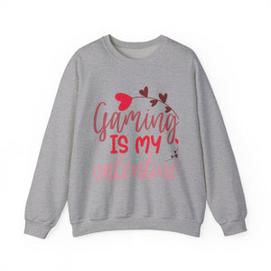 Gaming Is My Valentines-Valentine's Day Crewneck Sweatshirt-Phoenix Styles