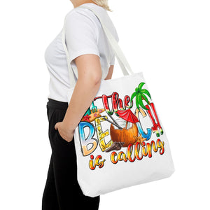 The Beach is Calling Tote Bag-Phoenix Styles