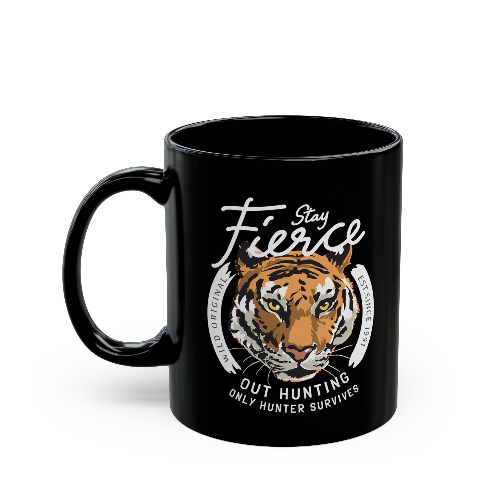 Stay Fierced Black Mug (11oz, 15oz)-Phoenix Styles