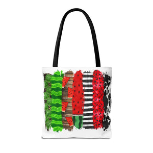 Watermelon Brush Stroke Tote Bag-Phoenix Styles