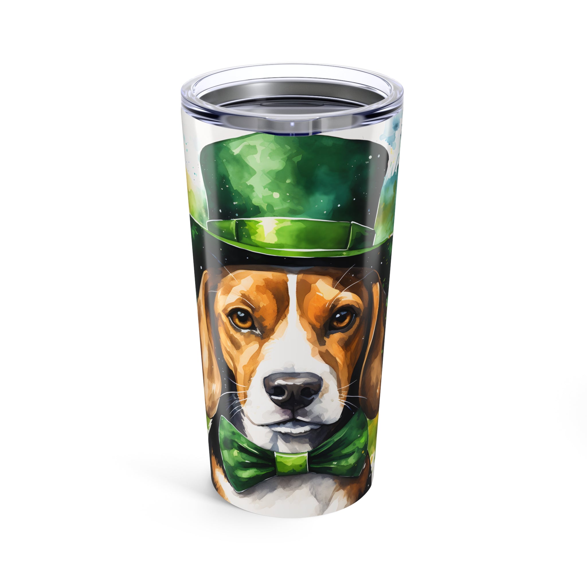 Beagle- St. Patrick's Day Dog Tumbler with Green Theme