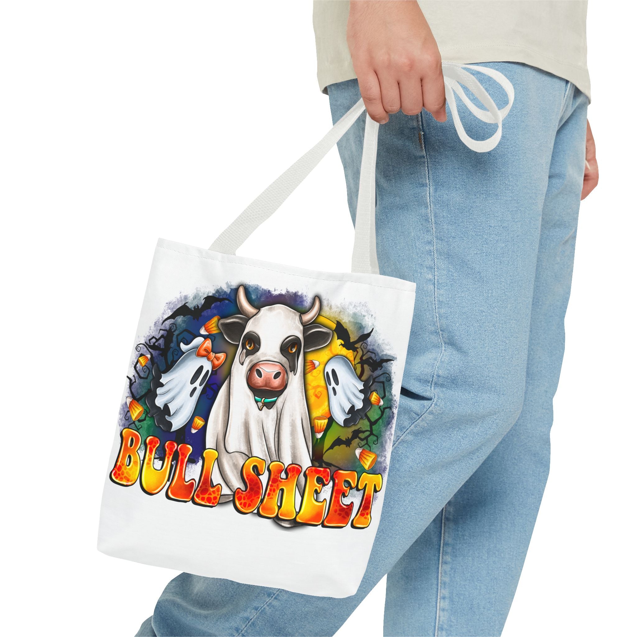 Bullsheet Halloween Tote Bag-Phoenix Styles