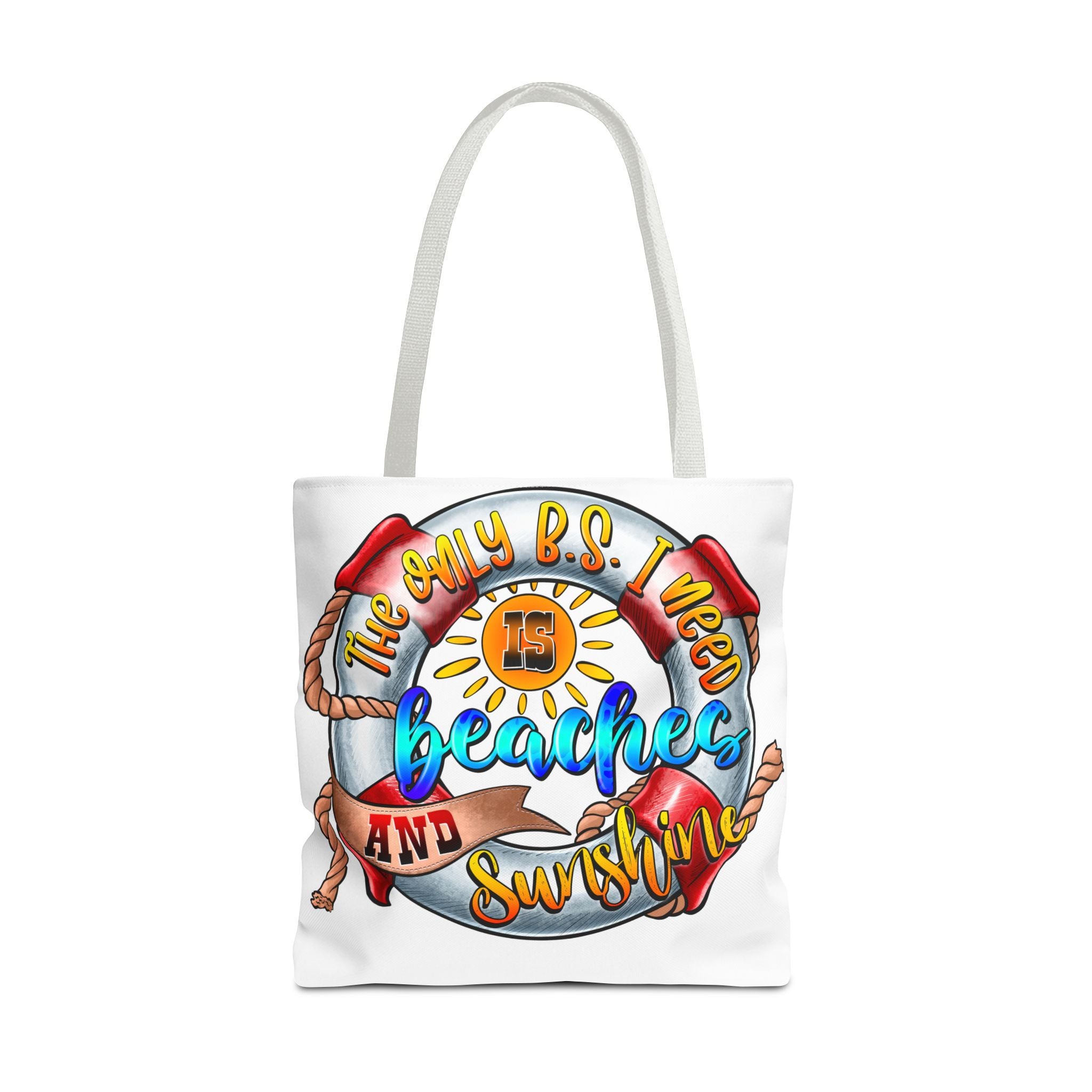 Beaches Sunshine Flip Flop Tote Bag-Phoenix Styles