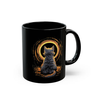 Solar Kitty Black Mug (11oz, 15oz)-Phoenix Styles