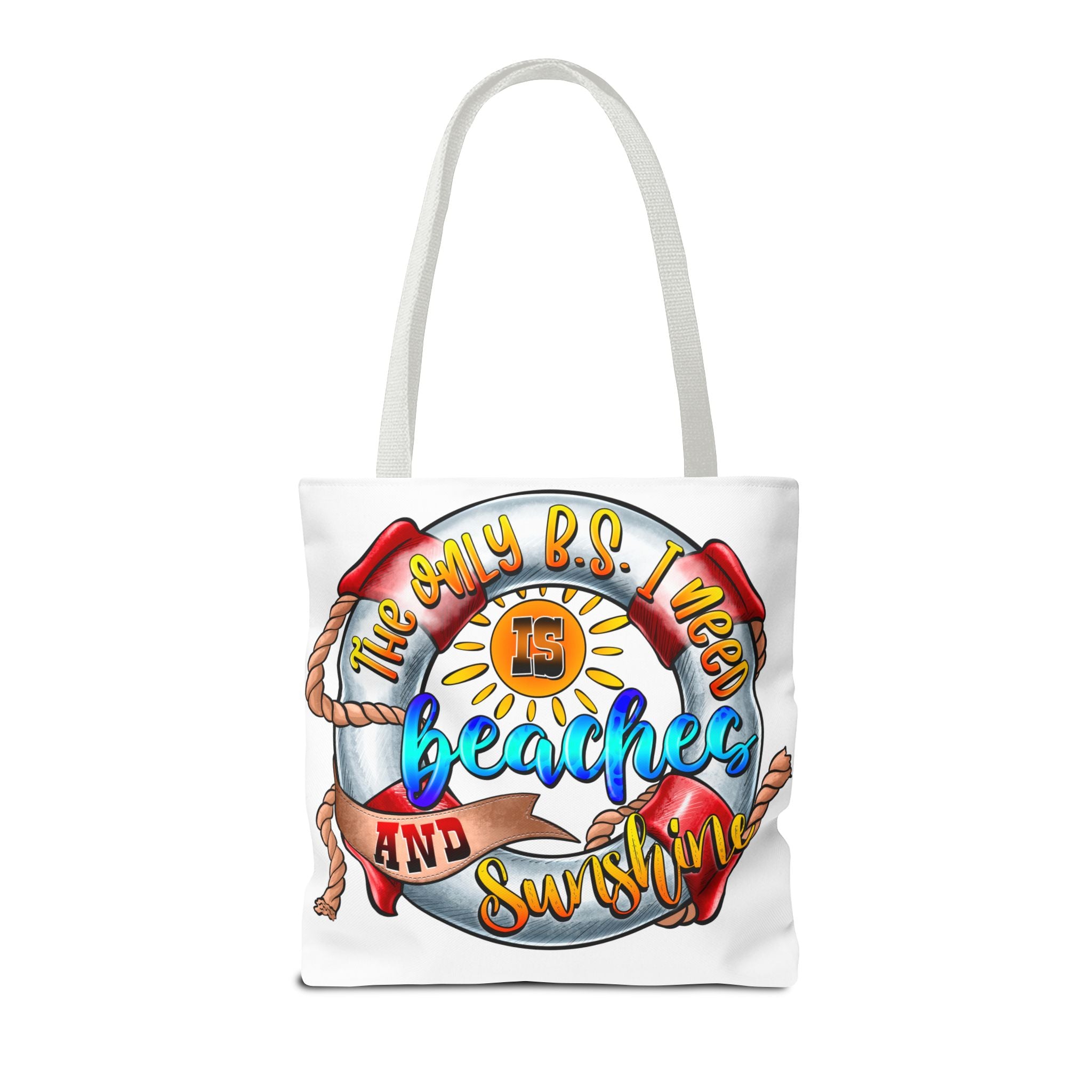 Beaches Sunshine Flip Flop Tote Bag-Phoenix Styles