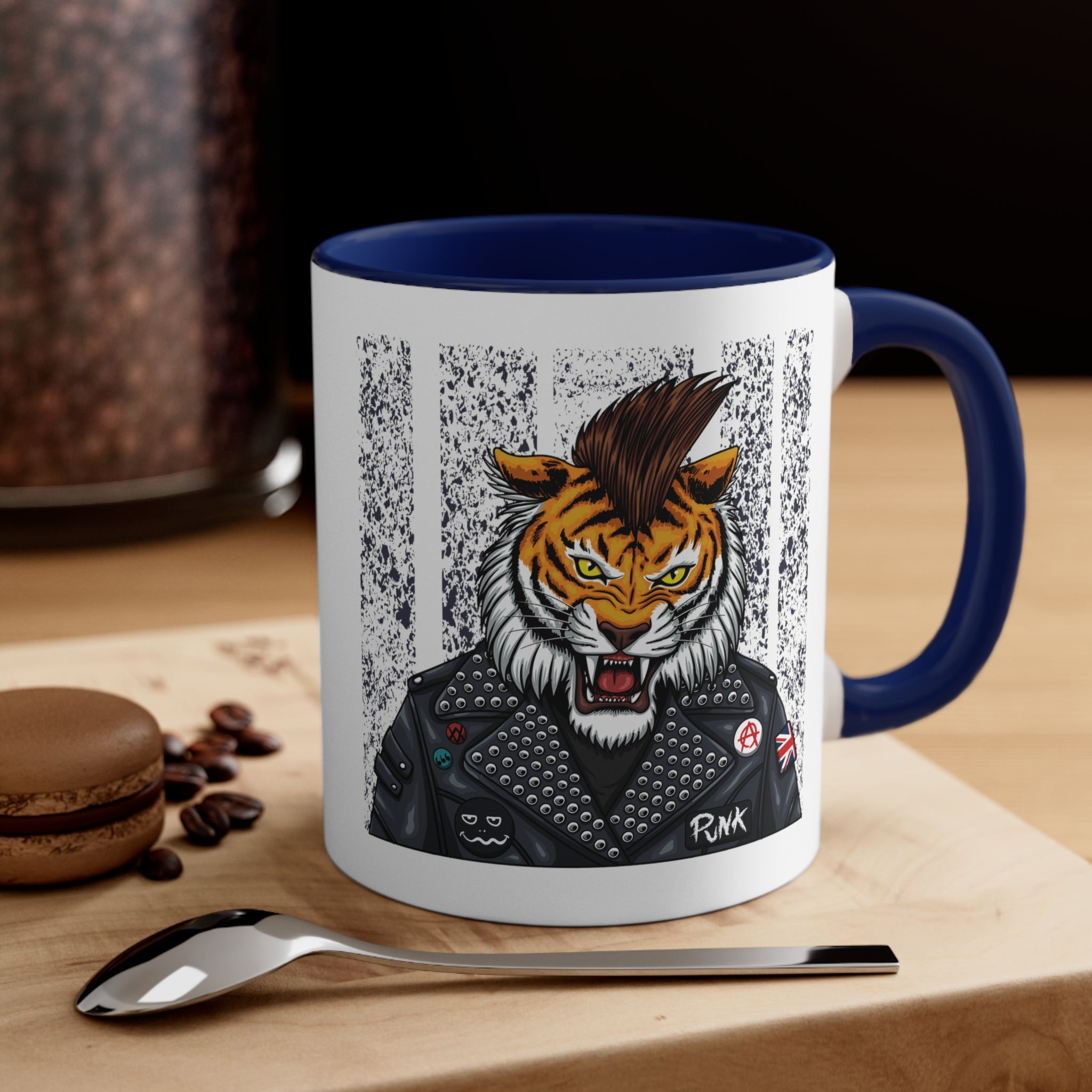 Tiger Accent Coffee Mug, 11oz-Phoenix Styles