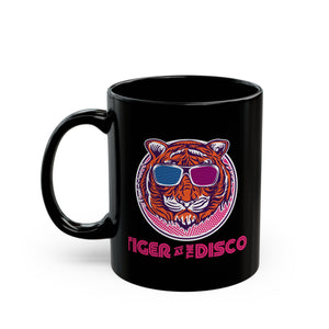 The Disco Tiger Black Mug (11oz, 15oz)-Phoenix Styles