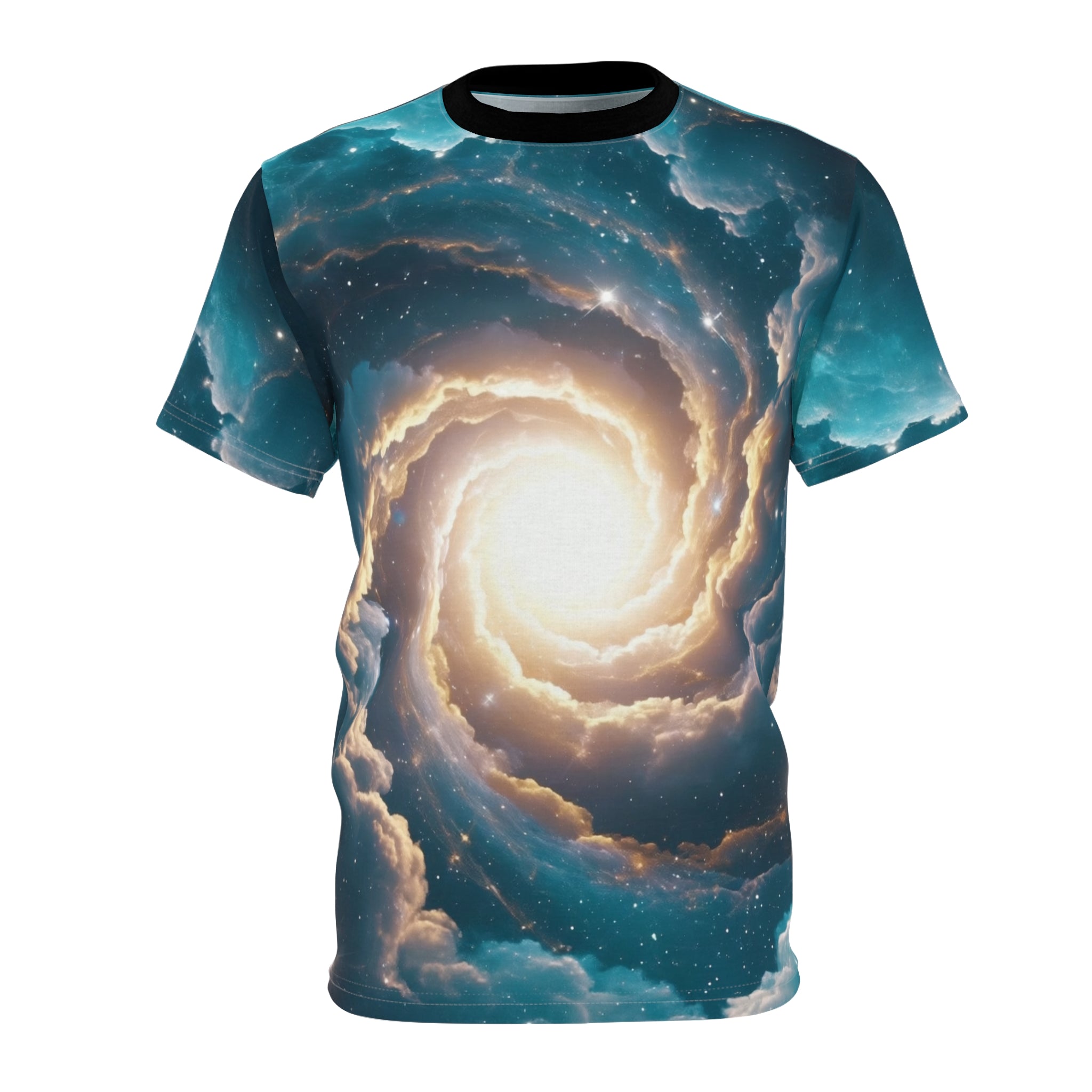 Cosmic Swirl Cut & Sew Tee - Celestial Sky Design