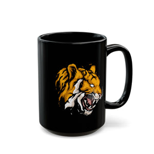 Tiger Black Mug (11oz, 15oz)-Phoenix Styles