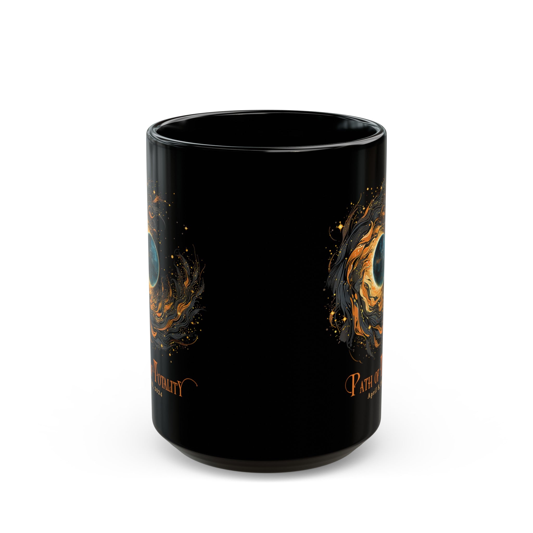 Path Of Totality Black Mug (11oz, 15oz)-Phoenix Styles