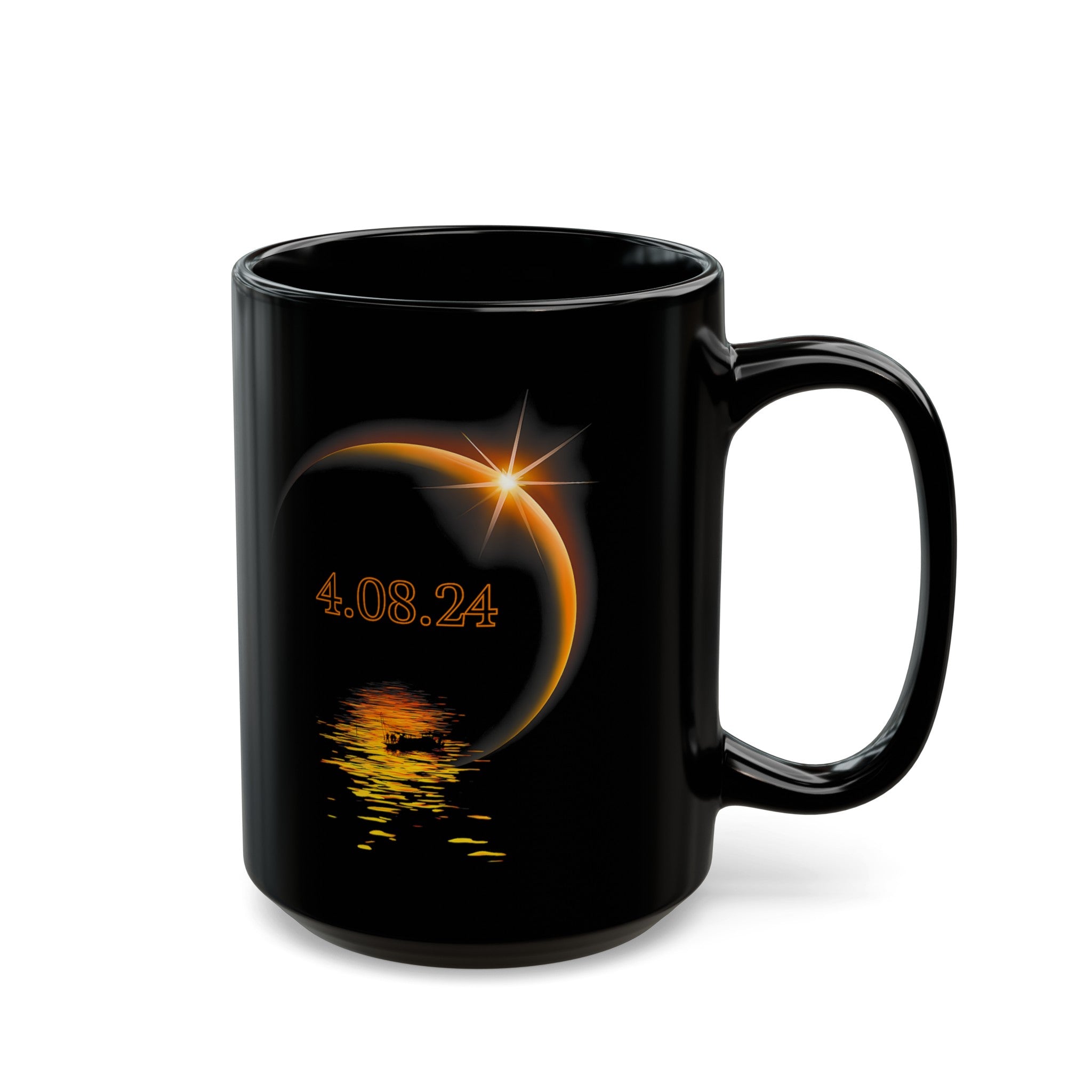 Solar Sunset Black Mug (11oz, 15oz)-Phoenix Styles