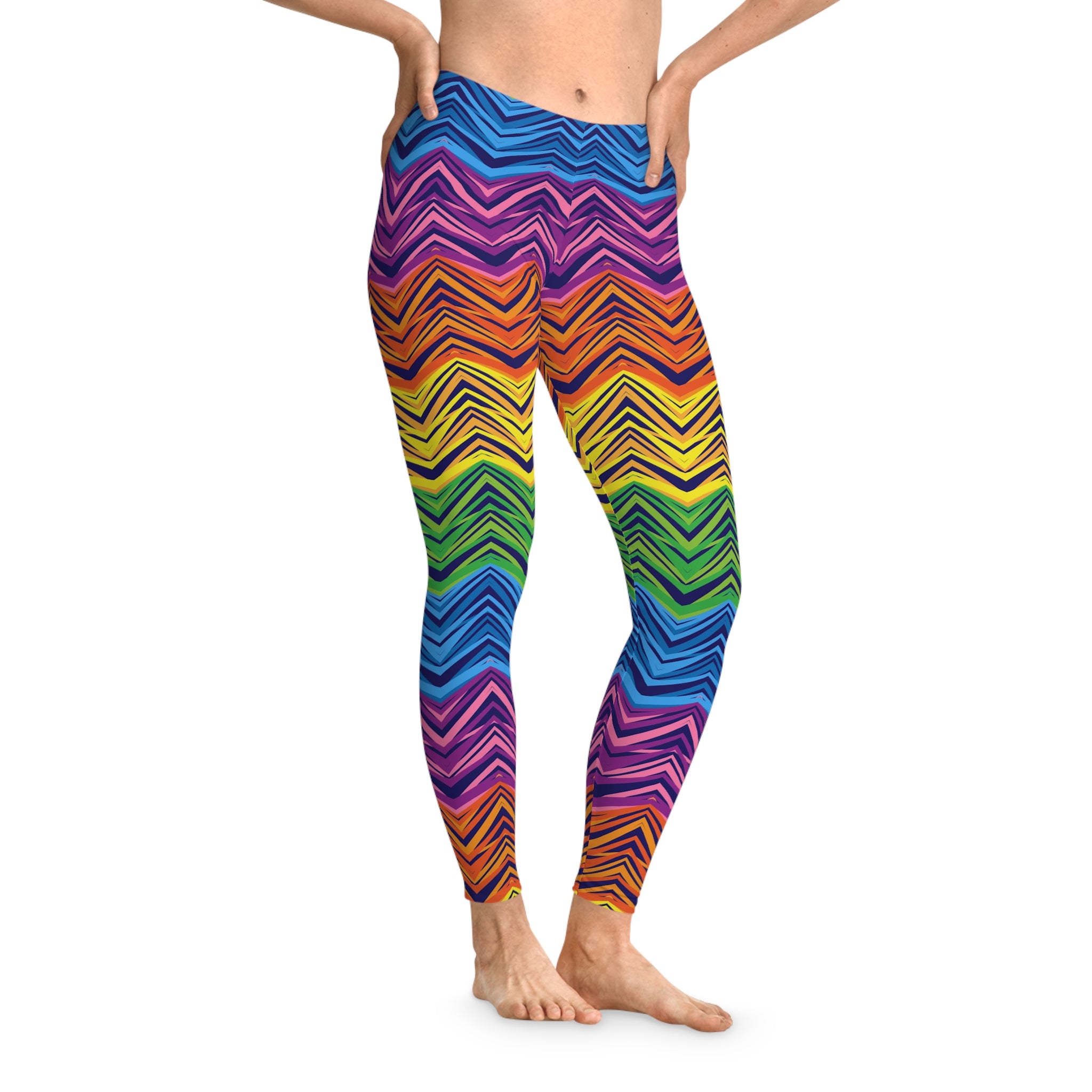 Rainbow Ziggy Stretchy Leggings