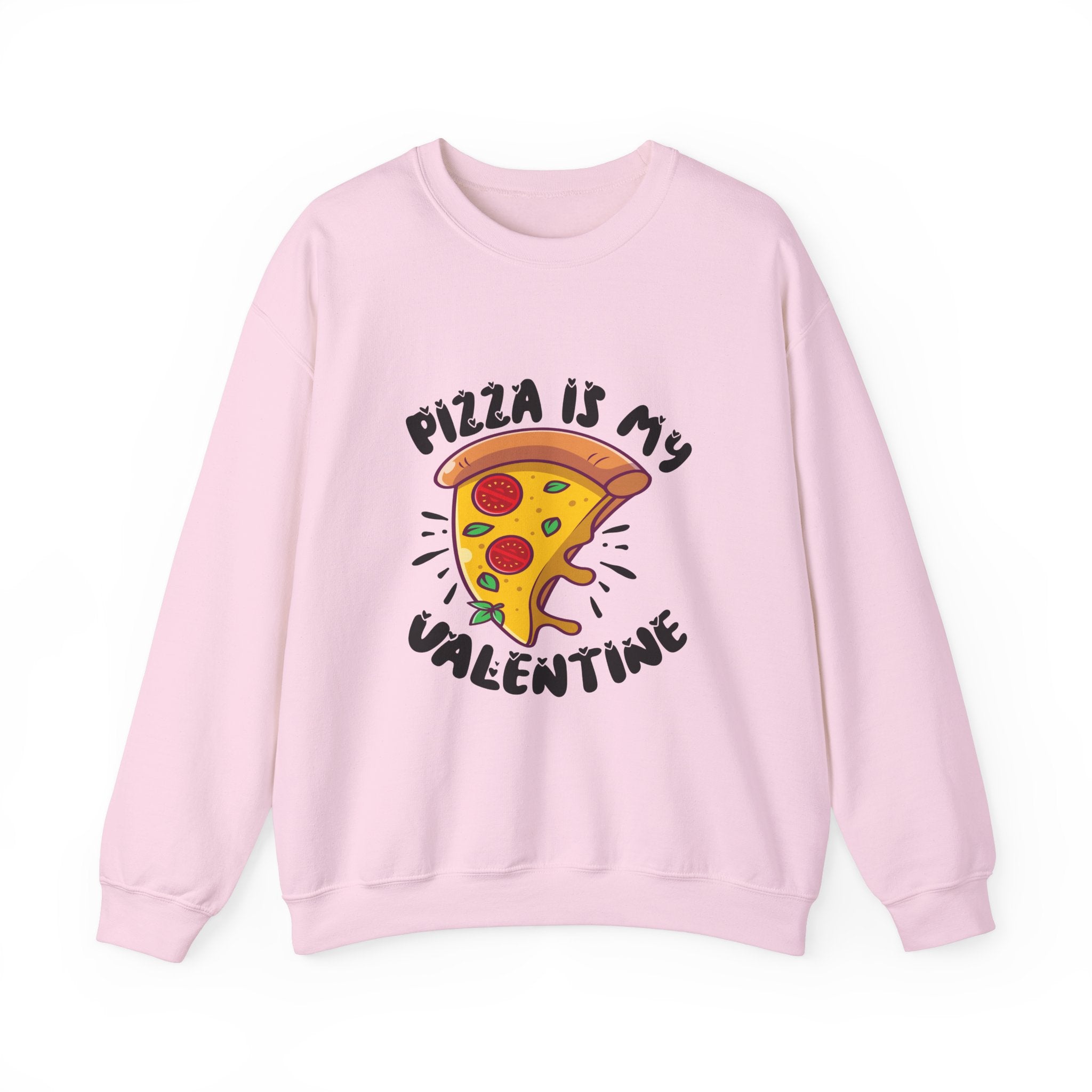 Pizza Is My Love Valentine's Day Crewneck Sweatshirt-Phoenix Styles