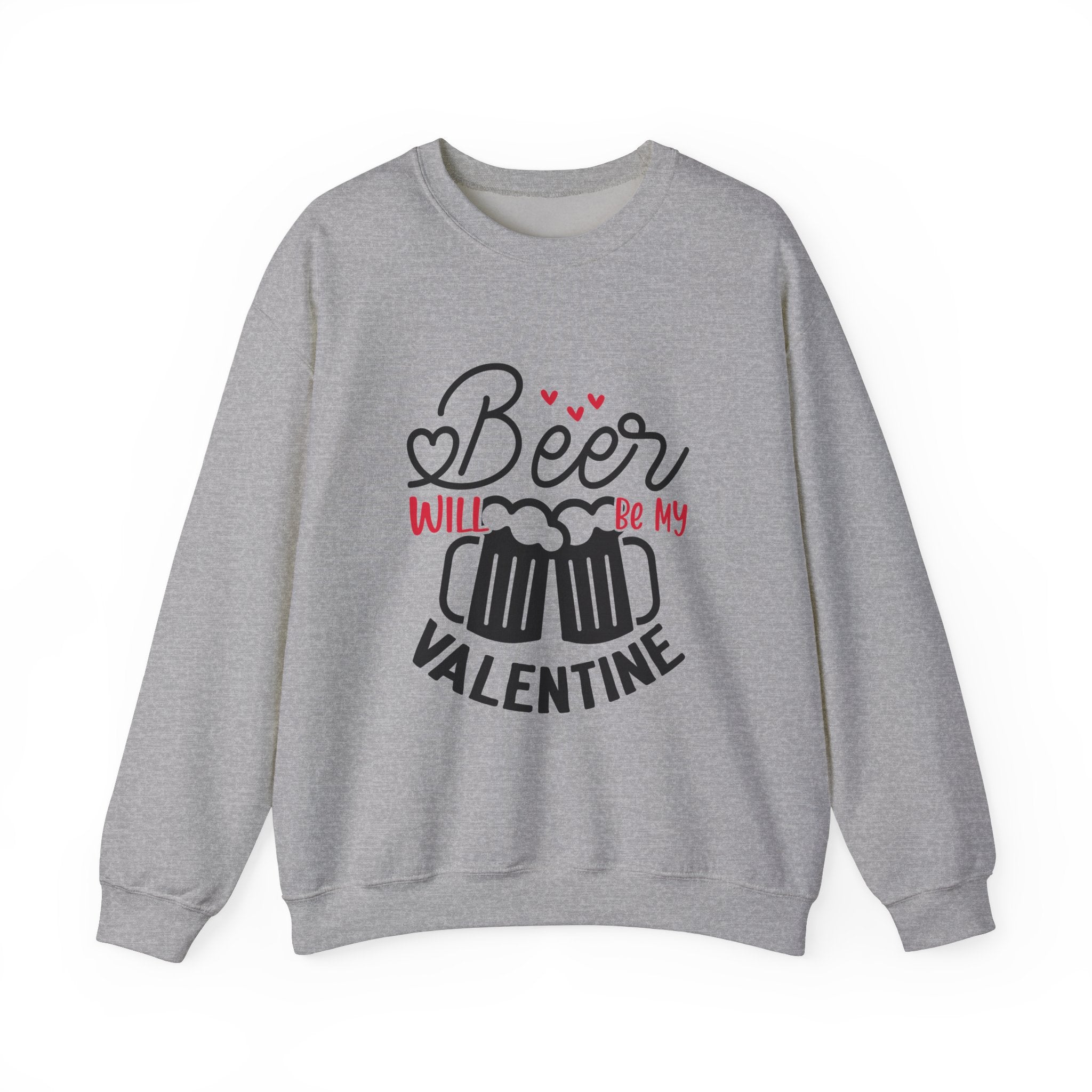 Beer Is My Valentine-Valentine's Day Crewneck Sweatshirt-Phoenix Styles