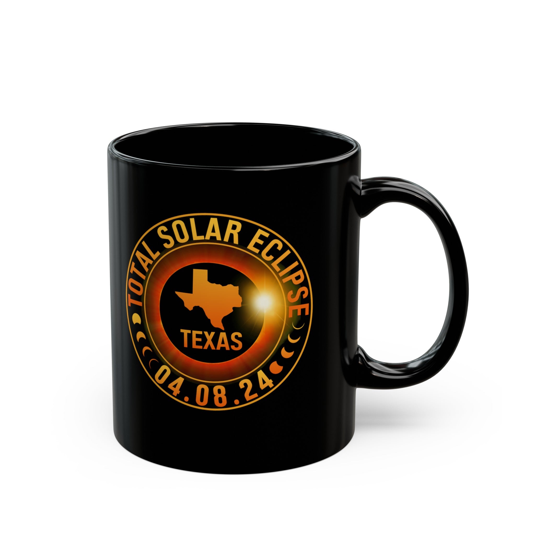 Solar Eclipse Black Mug (11oz, 15oz)-Phoenix Styles