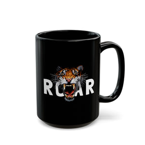 Roar Black Mug (11oz, 15oz)-Phoenix Styles