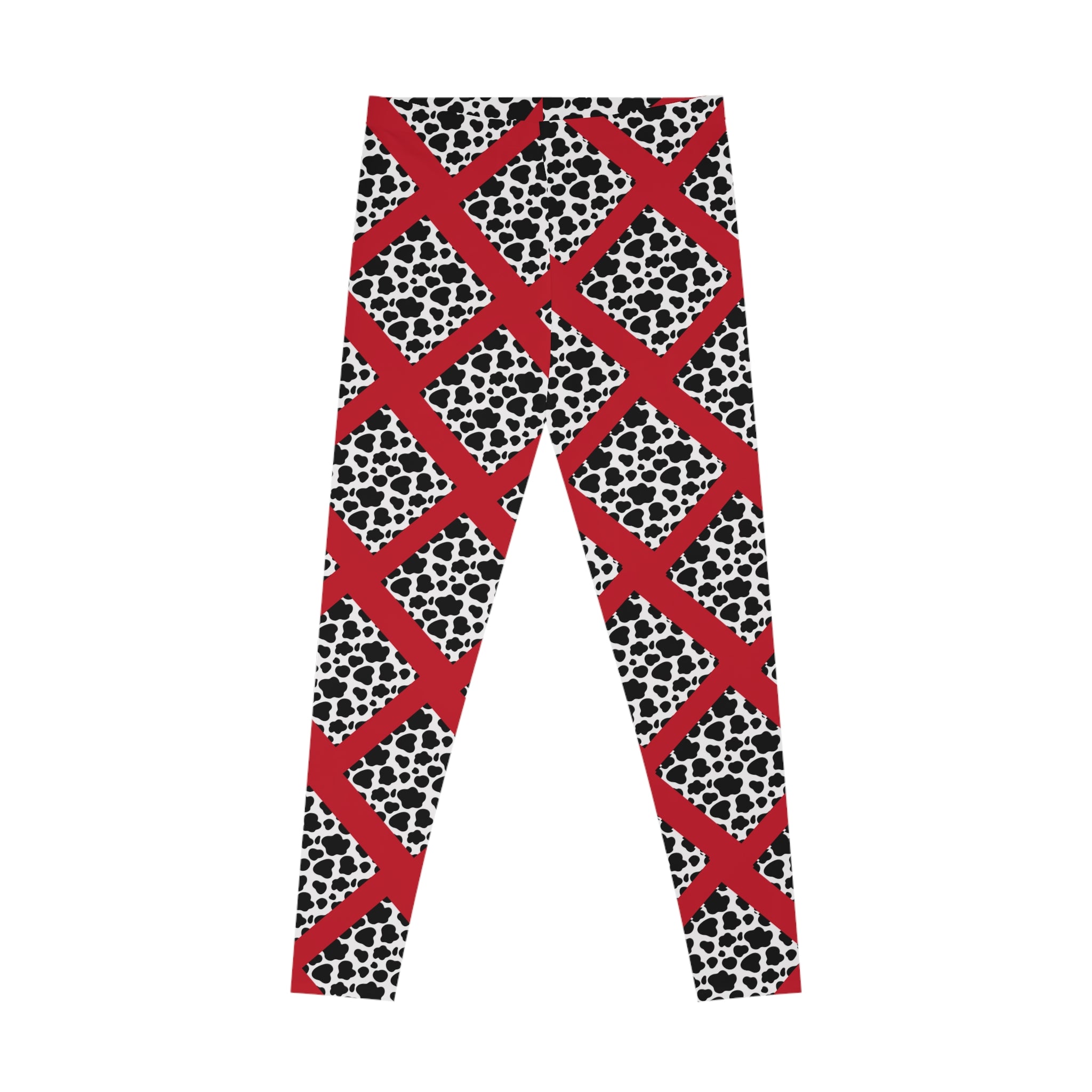 Jungle Beat Red Stripe with Print Leggings