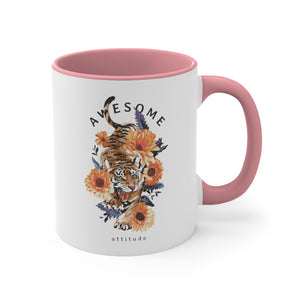 Awesome Tiger Accent Coffee Mug, 11oz-Phoenix Styles