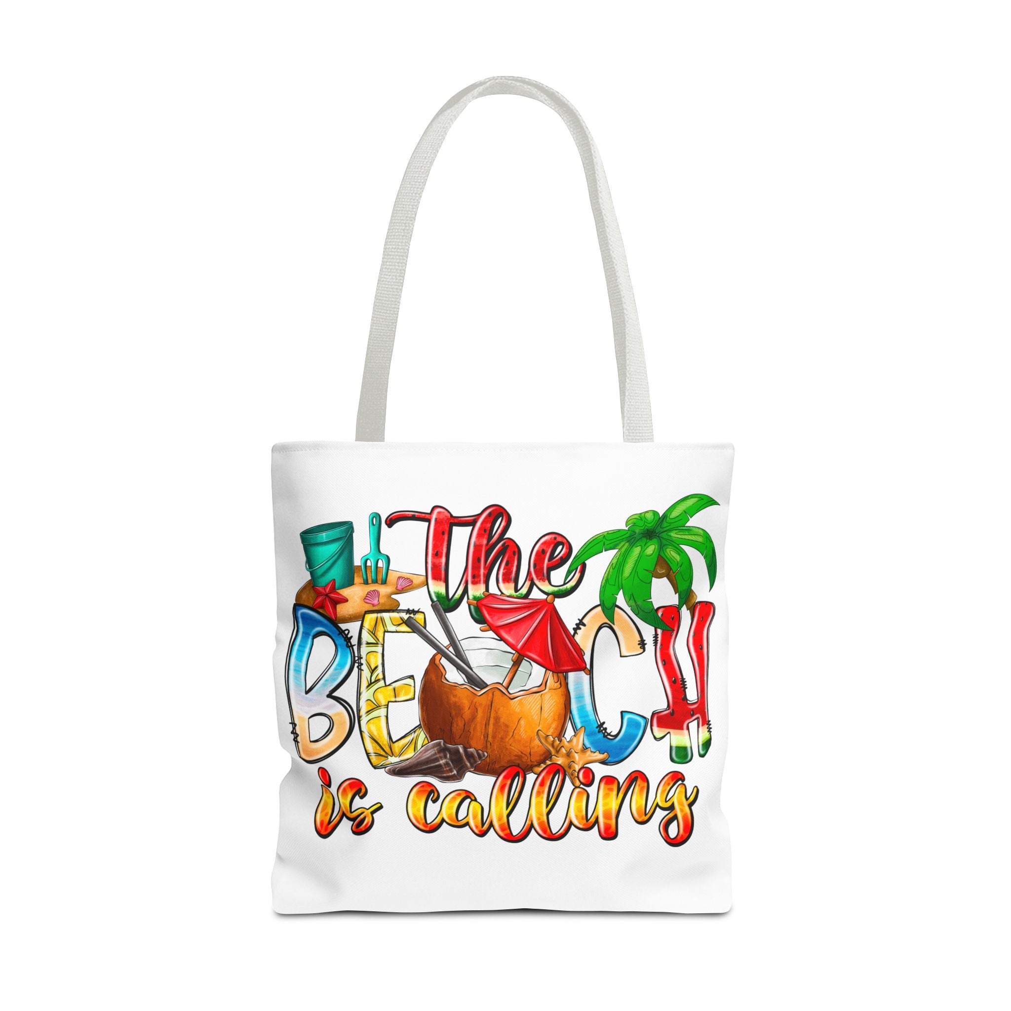 The Beach is Calling Tote Bag-Phoenix Styles